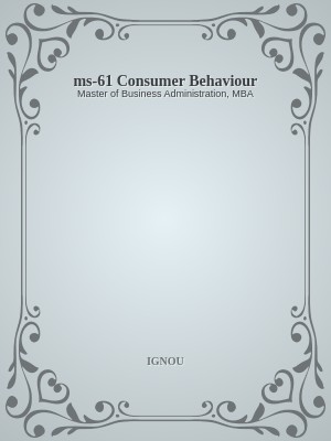 ms-61 Consumer Behaviour